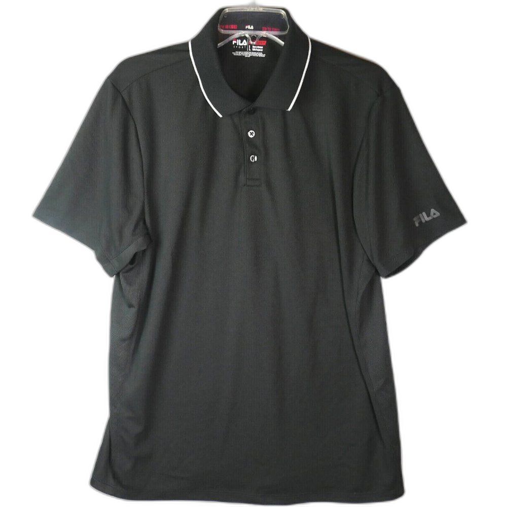 Fila Sport Golf  Athletic Fit Shirt Polo Stay The Course Collared